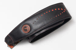 【new】ERGOSTRAPS / Padded GALAXY 4"" Black / Red regular【GIB Yokohama】