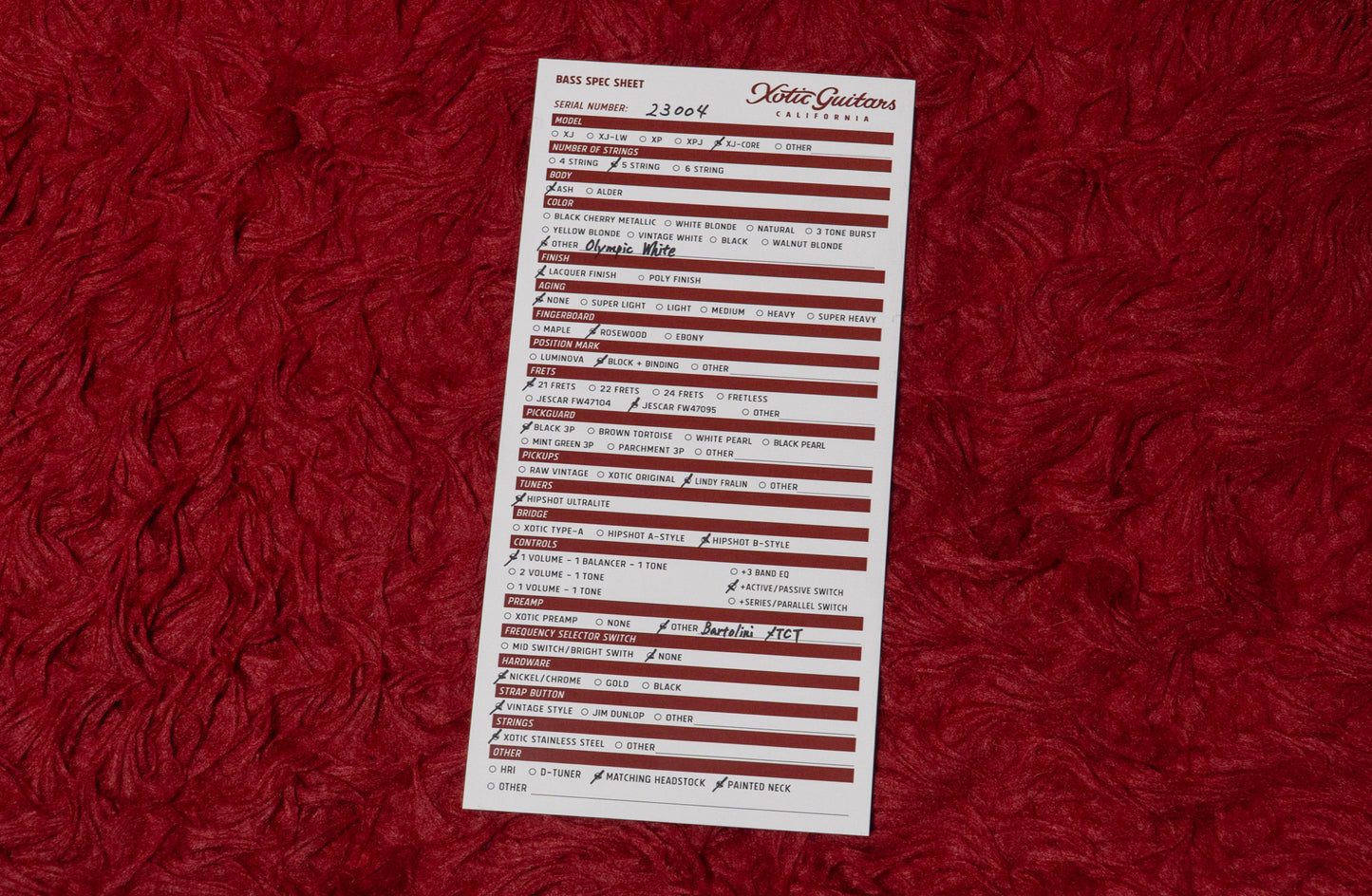 【used】Xotic / XJ-Core 5st Olympic White/Alder/R/MH/XTCT 2023 4.420kg #23004【GIB Yokohama】