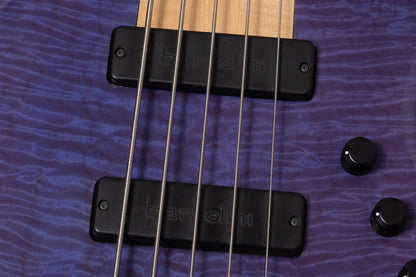 【used】Miura Guitars U.S.A. / MB-R 5st Through Blue 3.915kg #077【GIB Yokohama】