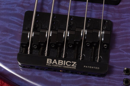 【used】Miura Guitars U.S.A. / MB-R 5st Through Blue 3.915kg #077【GIB Yokohama】