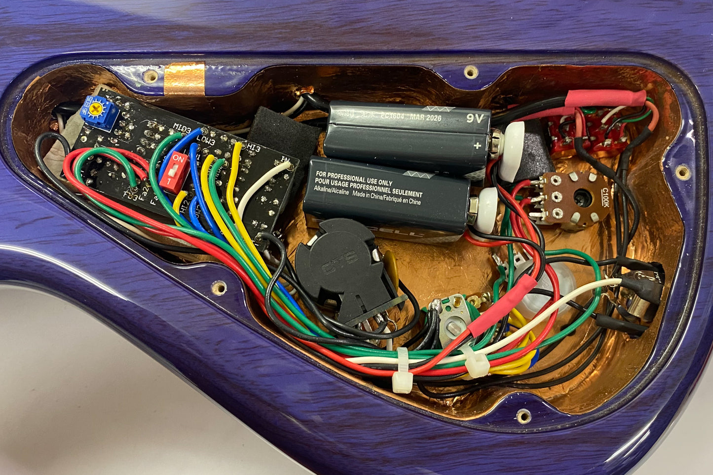 【used】Miura Guitars U.S.A. / MB-R 5st Through Blue 3.915kg #077【GIB Yokohama】