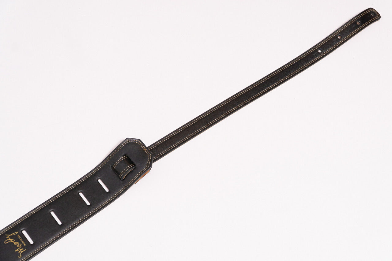 【new】Moody Straps / 2.5 Inch Black/Tobacco  Leather Long Tail【GIB Yokohama】
