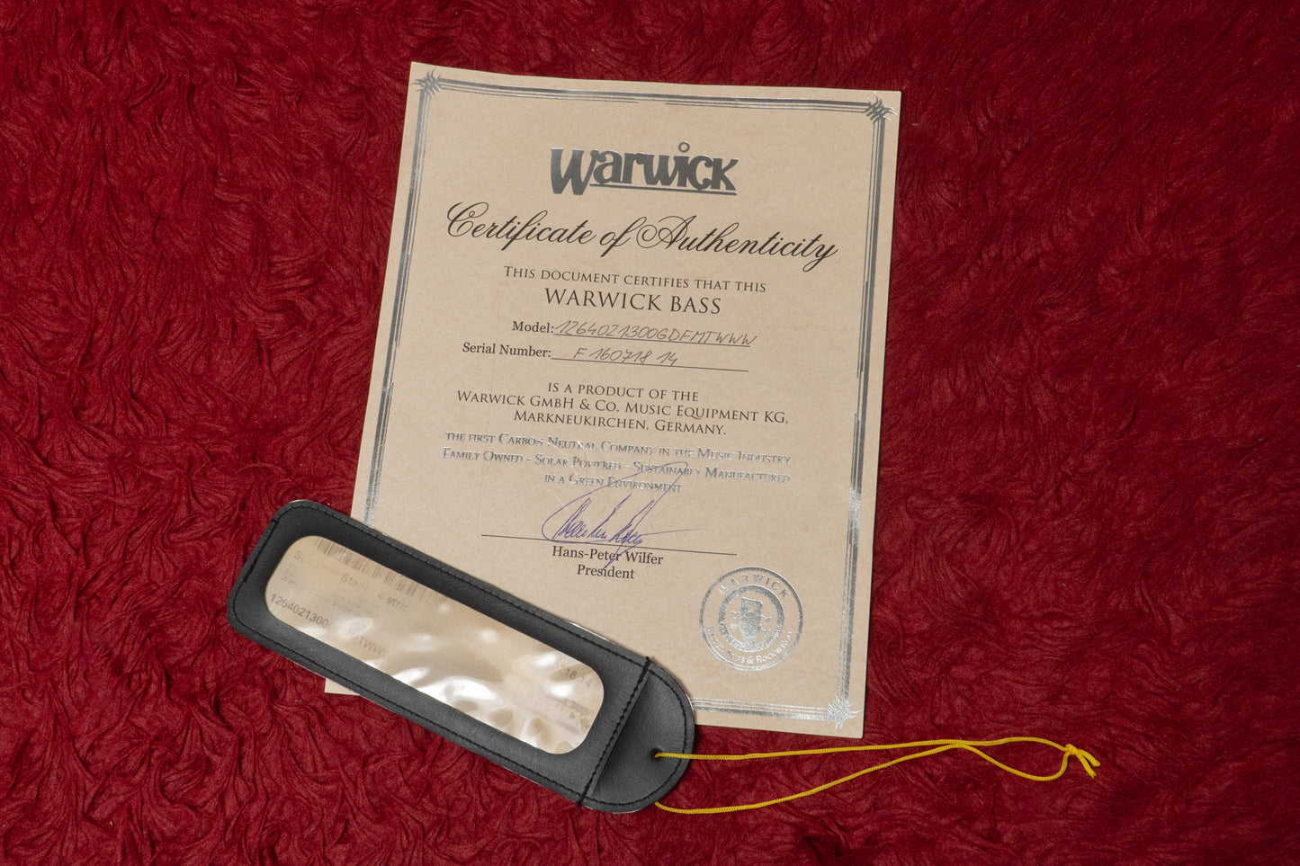 【used】Warwick / Custom Shop Streamer Stage I 4st Nirvana Black 4.535kg #F160718-14【GIB Yokohama】