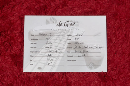 【new】De Gier / Bebop 5 Sonic Blue 4.295kg #443【GIB Yokohama】