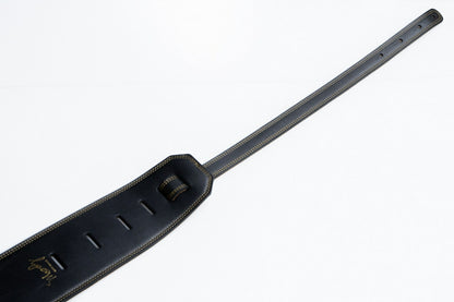 【new】Moody Straps / 4.0 Inch Black/Tobacco Leather Long Tail 【GIB Yokohama】