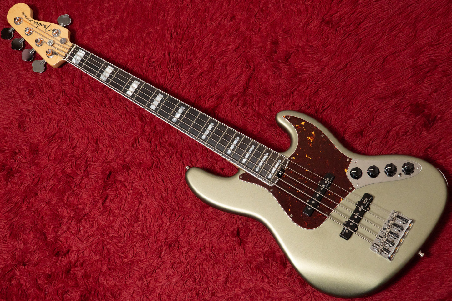 【used】Fender / American Elite Jazz Bass V Satin Jade Pearl 2019 4.690kg #US19010919【GIB Yokohama】