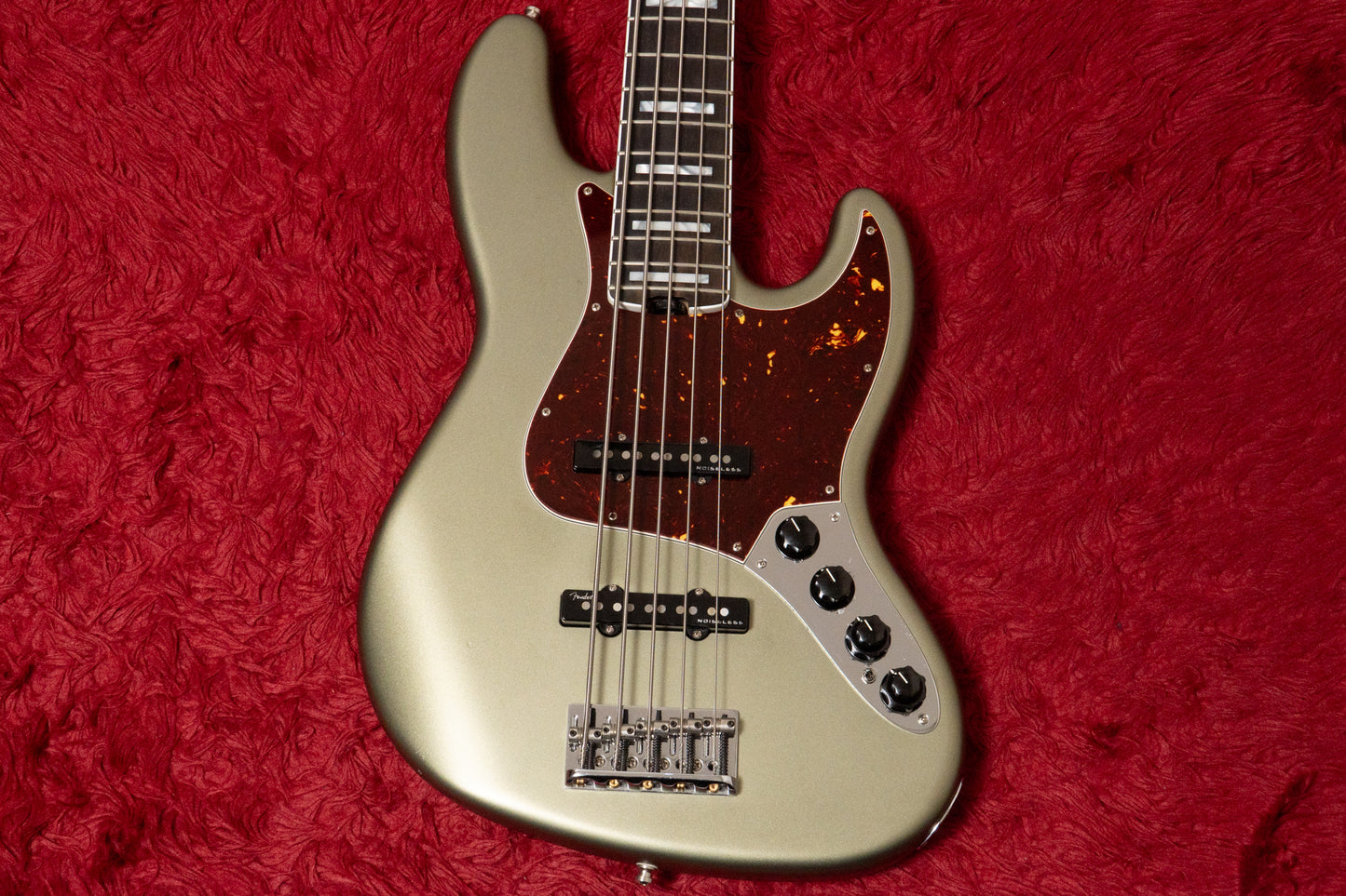 【used】Fender / American Elite Jazz Bass V Satin Jade Pearl 2019 4.690kg #US19010919【GIB Yokohama】