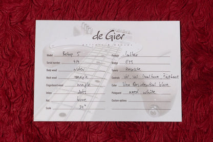 【new】De Gier / Bebop 5 Vice Presidential Blue 4.225kg #414【GIB Yokohama】