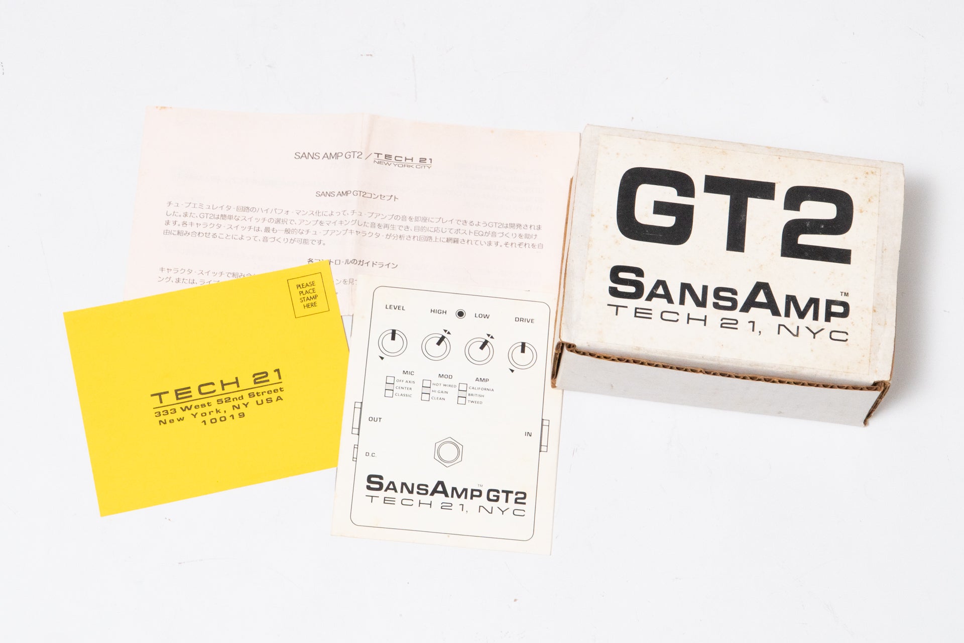 used】TECH21 / Sans Amp GT2【GIB Yokohama】 – Bass Shop Geek IN Box