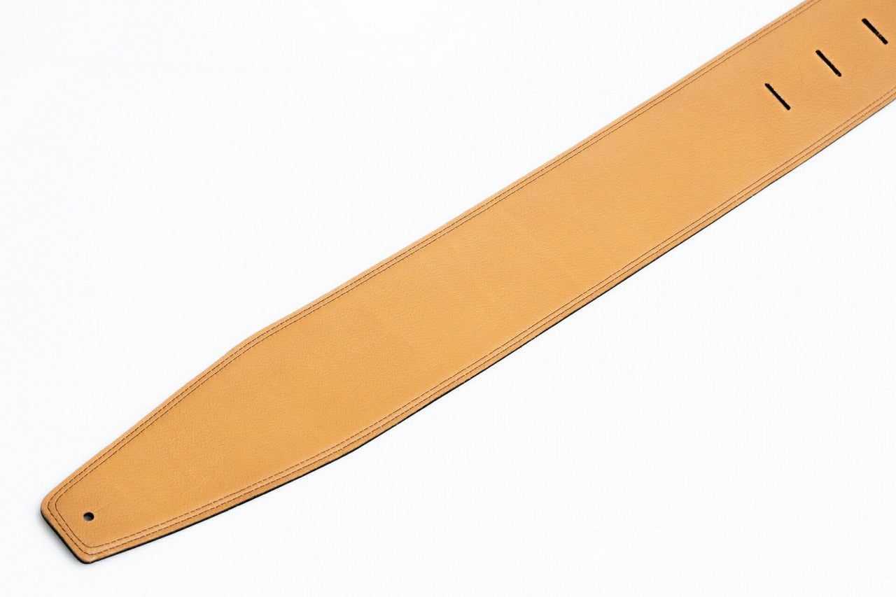 【new】Moody Straps / 4.0 Inch Black/Tobacco Leather Standard Tail 【GIB Yokohama】