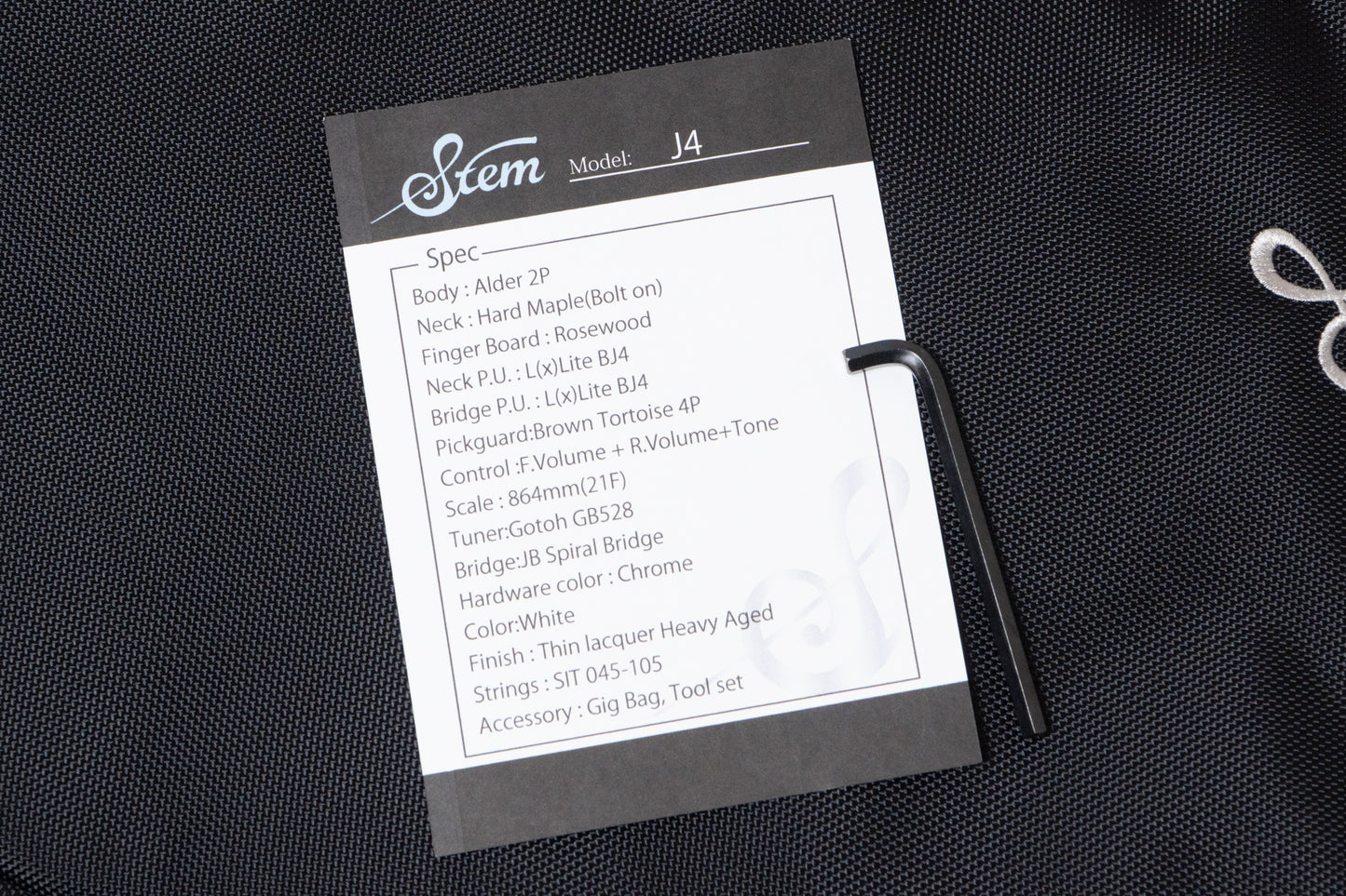 【new】Stem / Classic Style J4 White Heavy Aged 3.990kg #0220【GIB Yokohama】