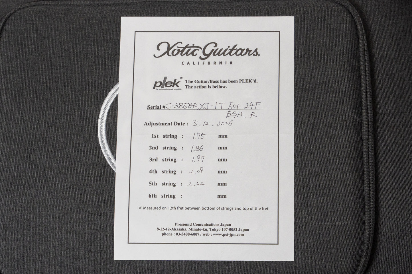 【new】Xotic / XJ-1T 5st 24F BGM Alder/R 4.515kg #3858【GIB Yokohama】