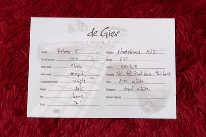 【new】De Gier / Bebop 5 Aged White 4.250kg #440【GIB Yokohama】