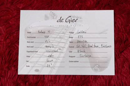 【new】De Gier / Bebop 4 Black 3.835kg #428【GIB Yokohama】