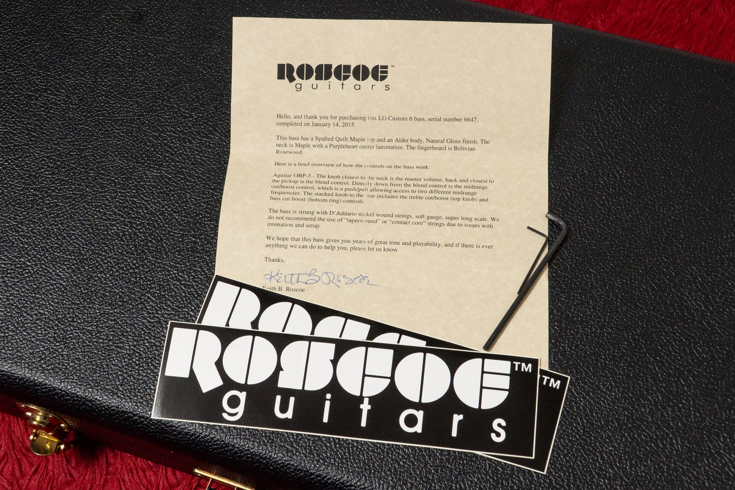 【used】Roscoe / LG Custom 6 2015 2015 4.350kg #6647【GIB Yokohama】