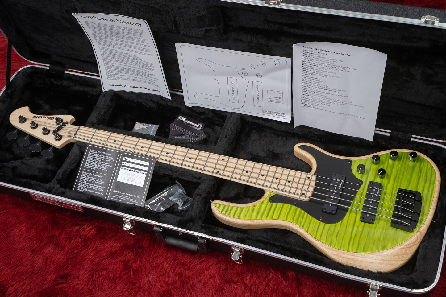 [official outlet] Alusonic / J-Special 5 Lime Green Single Coil #0523394 3.83kg [Yokohama]