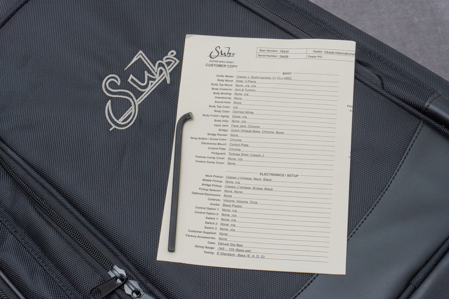 【used】Suhr / Classic J Olympic White 3.91kg #78429【GIB Hyogo】