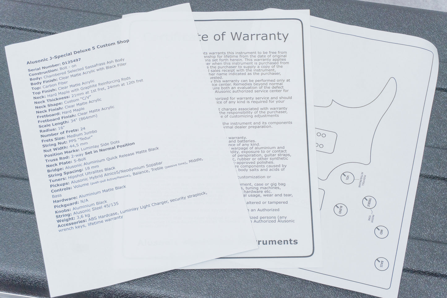 【new】Alusonic / J-Special Deluxe 5 Custom Shop Carbon 3.645kg #125497【GIB Hyogo】