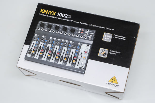 Behringer 1002B Xenyx Battery-Operated 10-Channel Audio Mixer