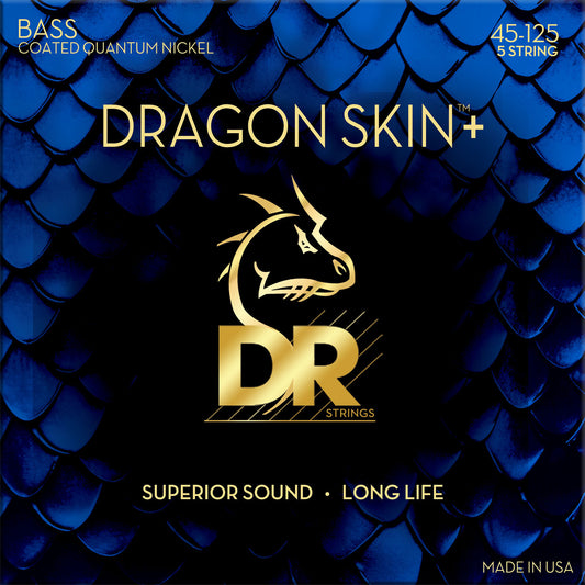 【new】DR STRINGS / DRAGON SKIN+ Nickel for 5st Bass DBQ5-45 MEDIUM (45-125)【GIB Yokohama】