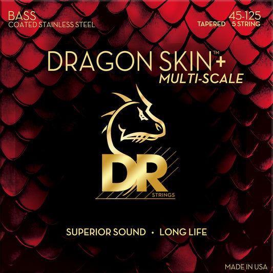 【new】DR STRINGS / DRAGON SKIN+ Stainless for 5st Bass Multi Scale DBSM5-45 MEDIUM (45-125)【GIB Yokohama】