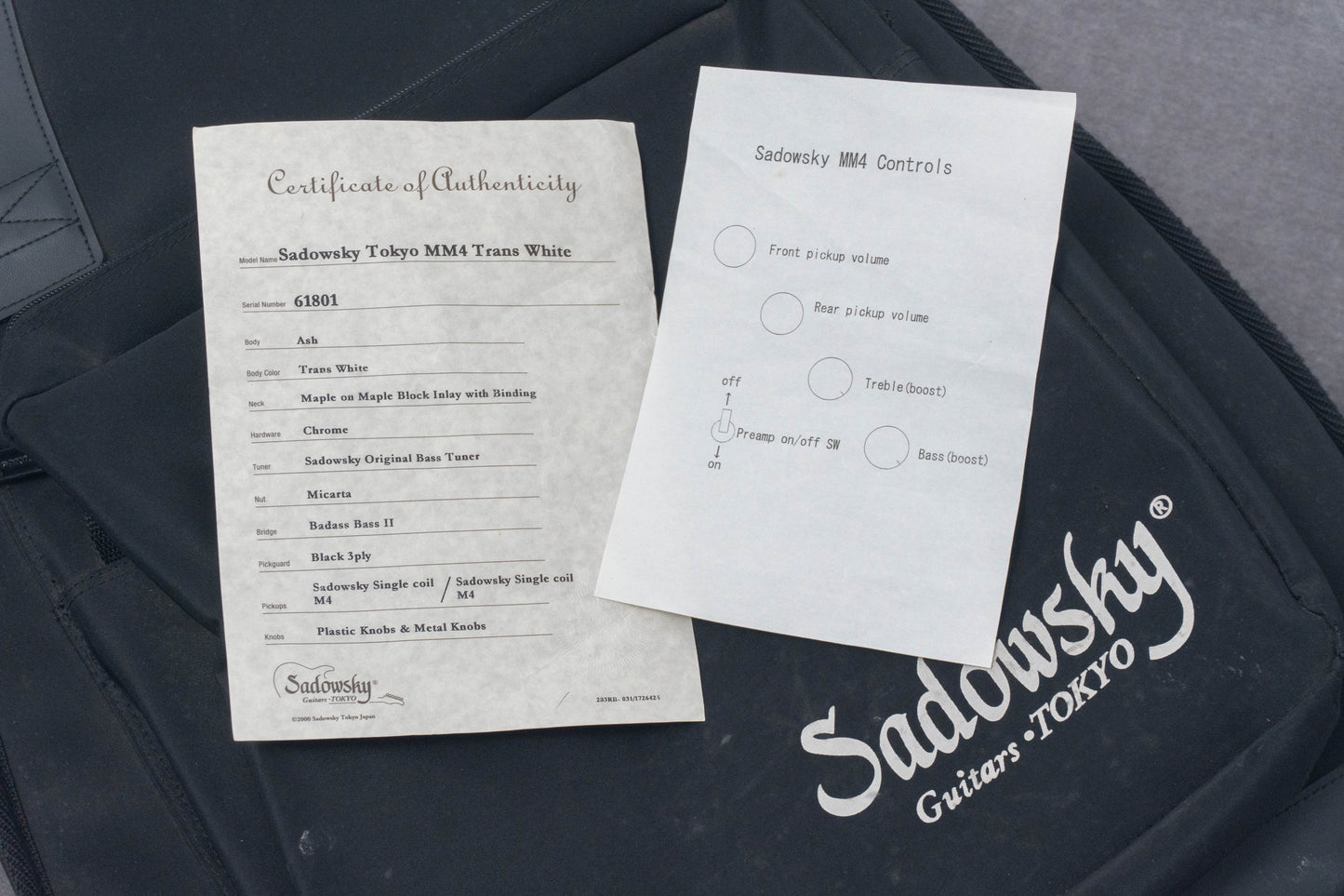 【used】Sadowsky TYO / MM4 Trans White 4.52kg #61801【GIB Hyogo】