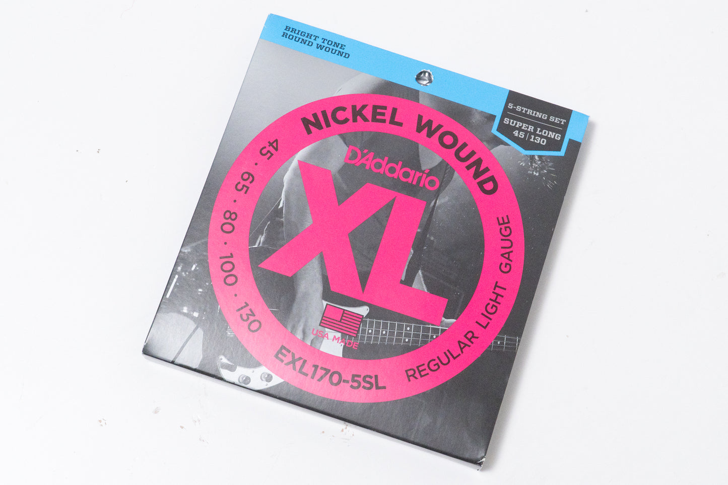 【new】D'Addario / EXL170-5SL Nickel Wound 5-String Bass Light 45-130 Super Long(35") 【GIB Yokohama】