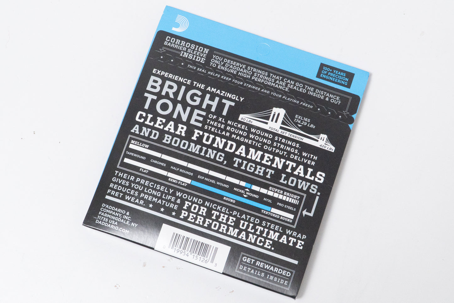 [new] D'Addario / EXL165 Nickel Wound Bass Light Top Medium Bottom 45-105 [yokohama store]