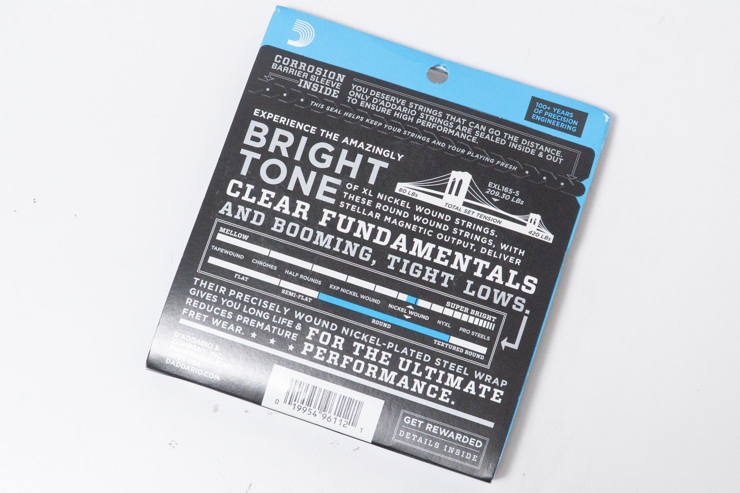 [new] D'Addario / EXL165-5 Nickel Wound Bass Light Top Medium Bottom 45-135 [yokohama store]