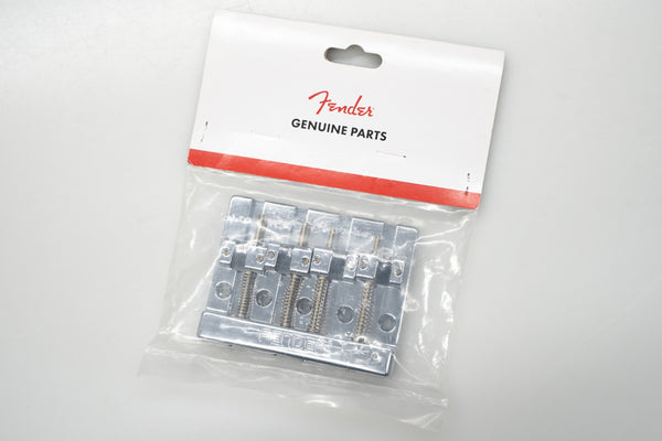 【unopened】Fender / HiMass 4-String Bass Bridge Assembly Zinc Saddles Chrome 【GIB Yokohama】