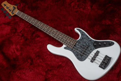 [new] Kikuchi Guitars / Custom Bass 5 / snowflake whilte pearl #14 3.6kg [Yokohama]