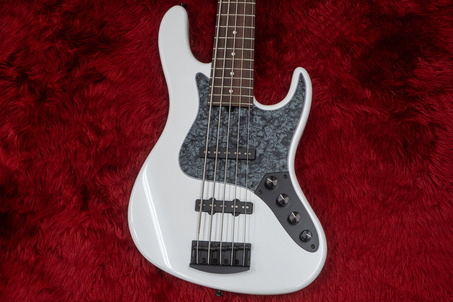 [new] Kikuchi Guitars / Custom Bass 5 / snowflake whilte pearl #14 3.6kg [Yokohama]