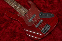 【new】Kikuchi Guitars / Custom Bass 5 Flame Maple Trans Red【GIB Yokohama】