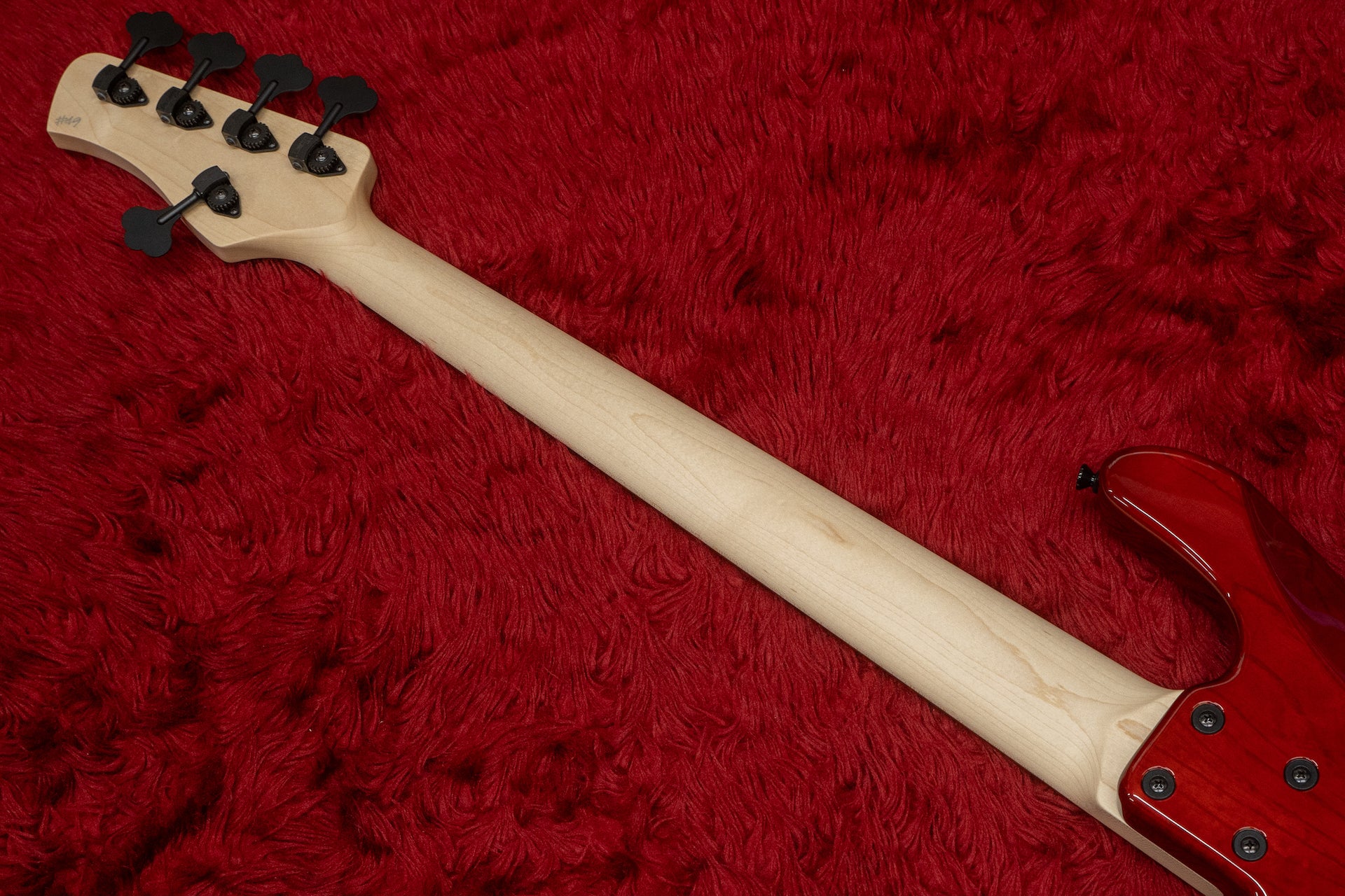 new】Kikuchi Guitars / Custom Bass 5 Flame Maple Trans Red 【GIB