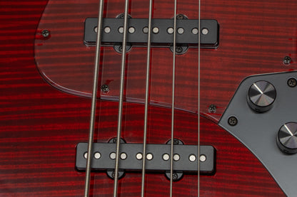 【new】Kikuchi Guitars / Custom Bass 5 Flame Maple Trans Red 【GIB Yokohama】