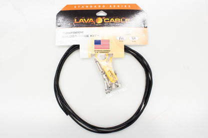 [new] LAVA CABLE / TIGHTROPE SOLDER-FREE 10FT CABLE 10 R/A PLUGS BLACK CABLE [Yokohama]