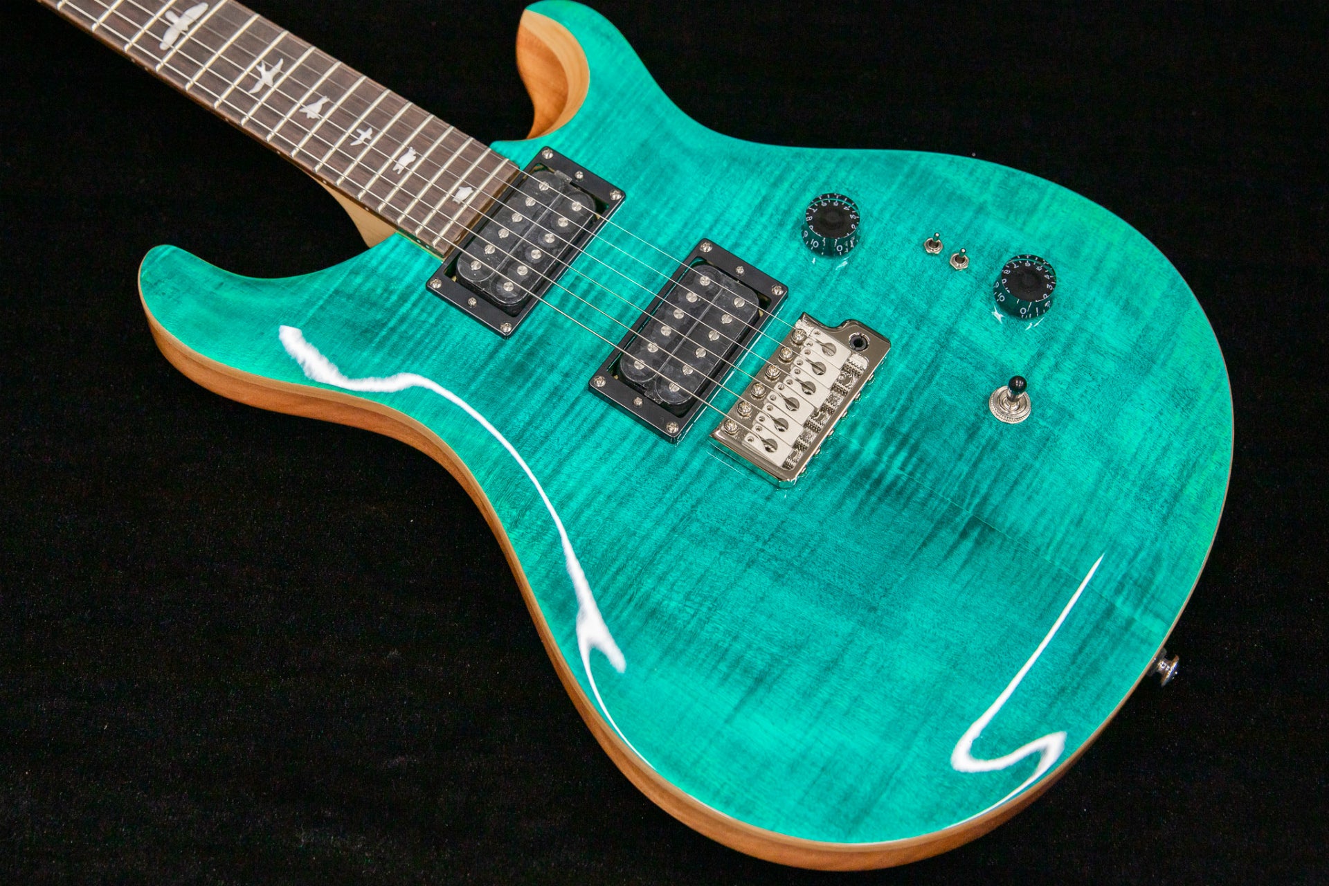 PRS SE custom 24-08 turquoise 純正ケース付き PRS SE Custom 24-08 Electric Guitar - Turquoise | Sweetwater