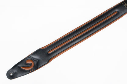 [new] ROSI? / ROSIE straps Black with Brown Details 2.5inch [yokohama store]