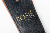[new] ROSIÉ / ROSIE straps Black with Brown Details 3.0inch  [yokohama store]