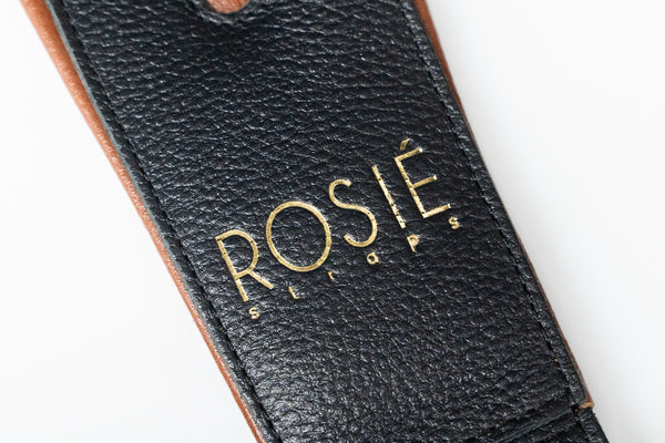 new] ROSIÉ / ROSIE straps Black with Brown Details 3.0inch [yokohama – Bass  Shop Geek IN Box