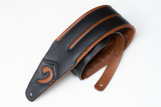 [new] ROSIÉ / ROSIE straps Black with Brown Details 4.0inch  [yokohama store]