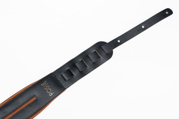 new] ROSIÉ / ROSIE straps Black with Brown Details 4.0inch [yokohama – Bass  Shop Geek IN Box