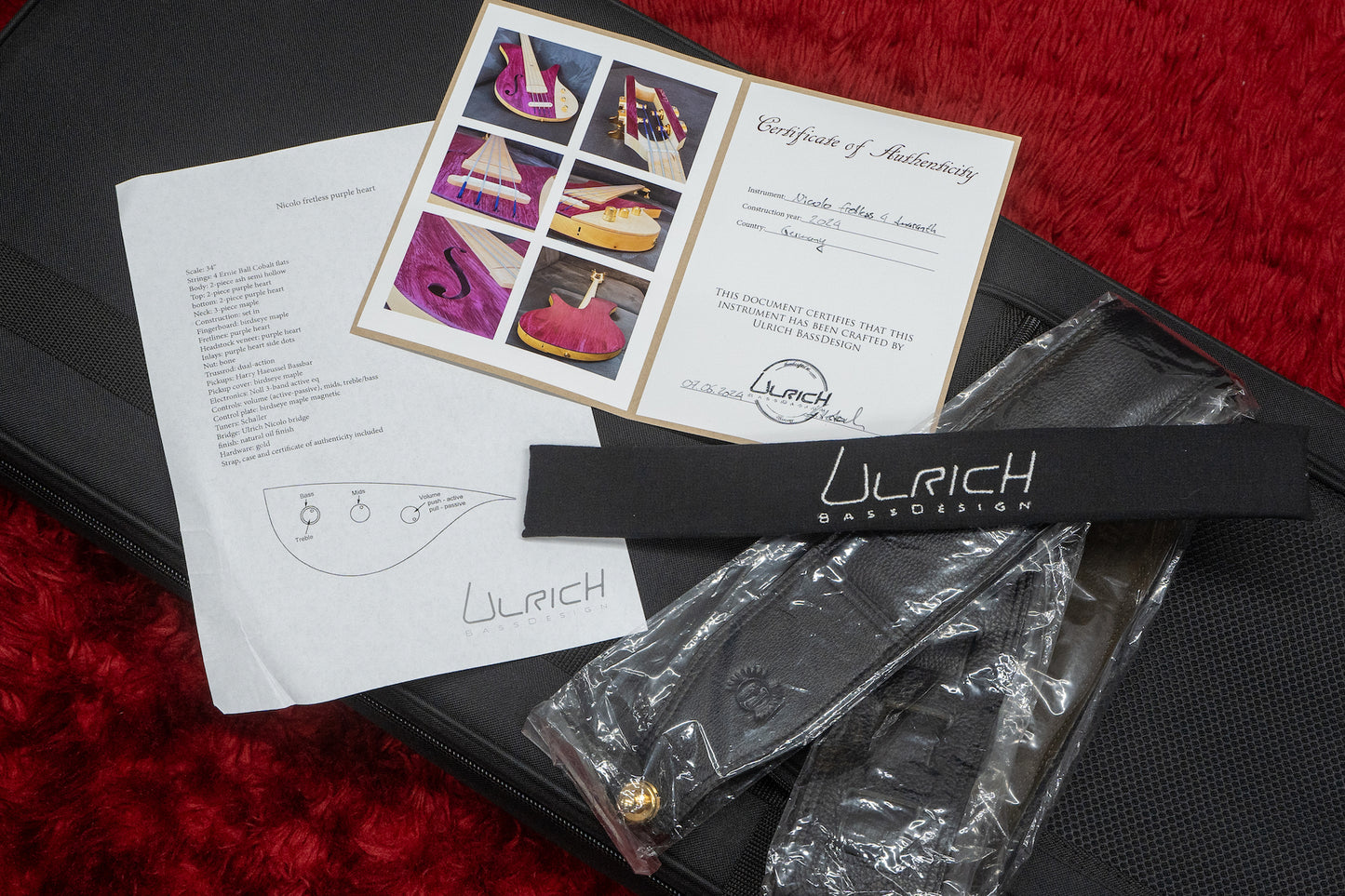 【outlet】Ulrich Bass Design / Nicolo Fretless 4 3.290kg【GIB Yokohama】