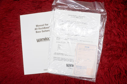 【used】Warwick / RockBass Corvette Basic 8-String Nirvana Black Transparent Satin 2020 3.885kg #RB E 547872-17【GIB Yokohama】