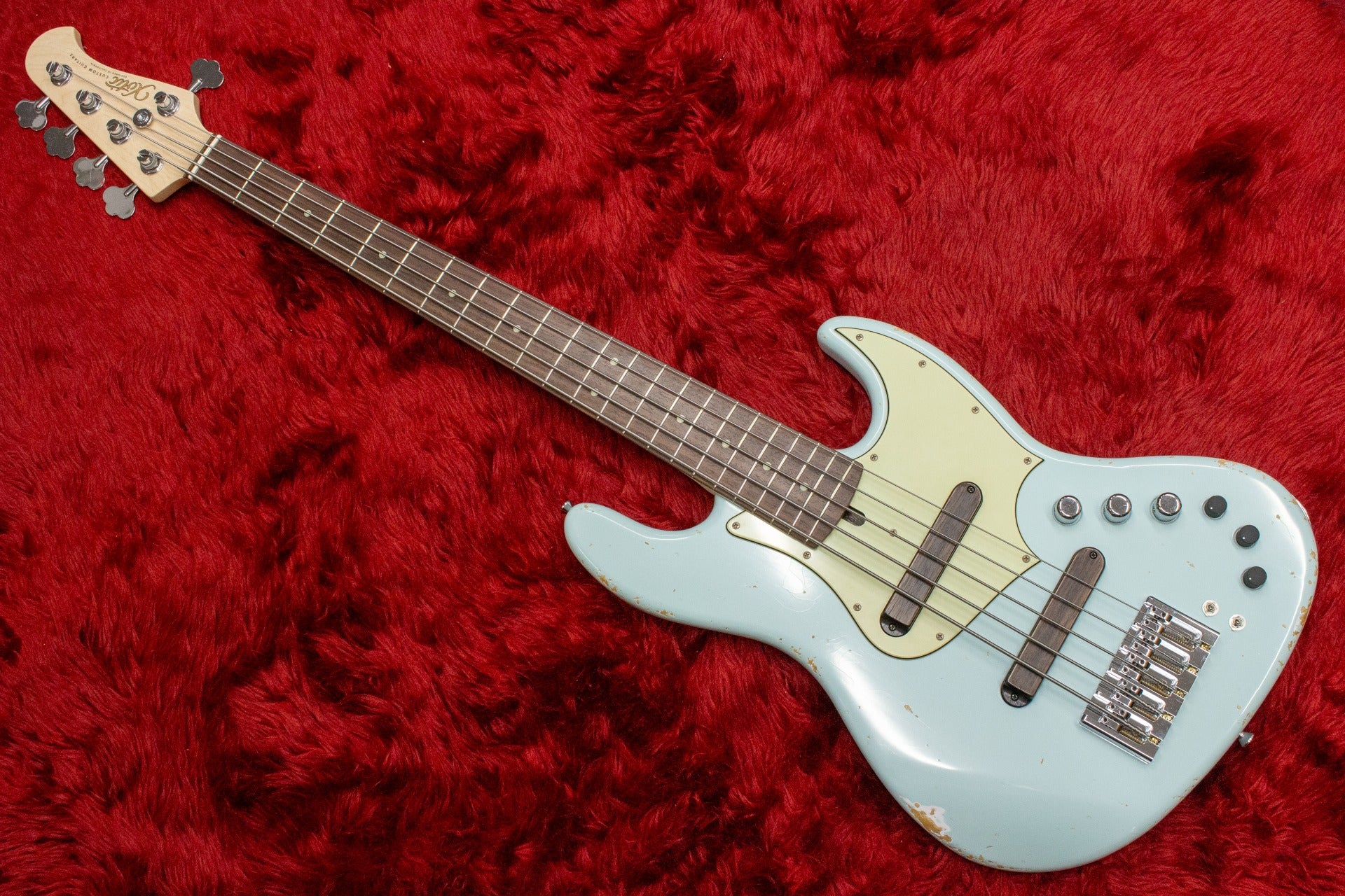 new] Xotic Bass / XJ-1T/5st Sonic Blue M-Aged/Ash/R #J-2929 4.49kg