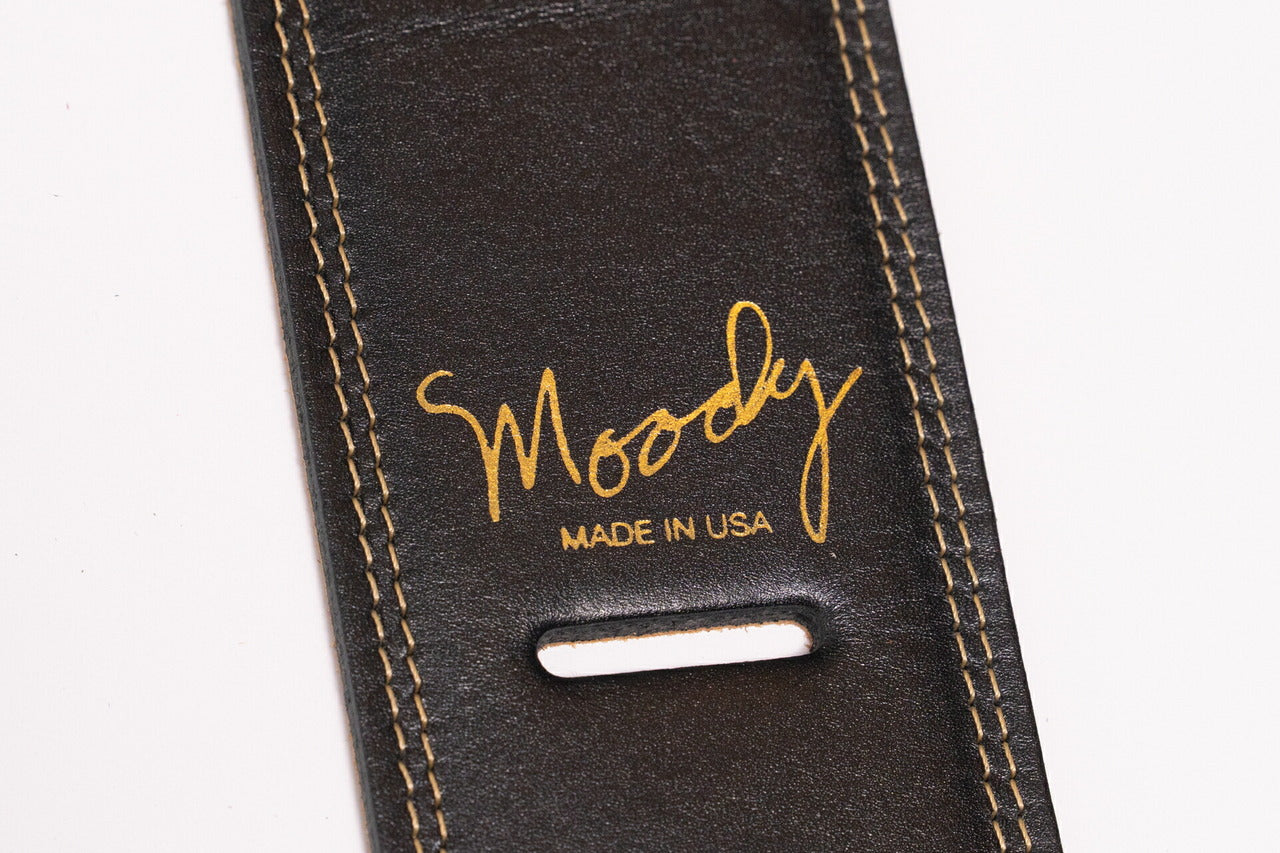 【new】Moody Straps / 2.5 Inch Black/Tobacco  Leather Long Tail【GIB Yokohama】