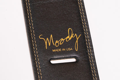 【new】Moody Straps / 2.5 Inch Black/Tobacco  Leather Long Tail【GIB Yokohama】