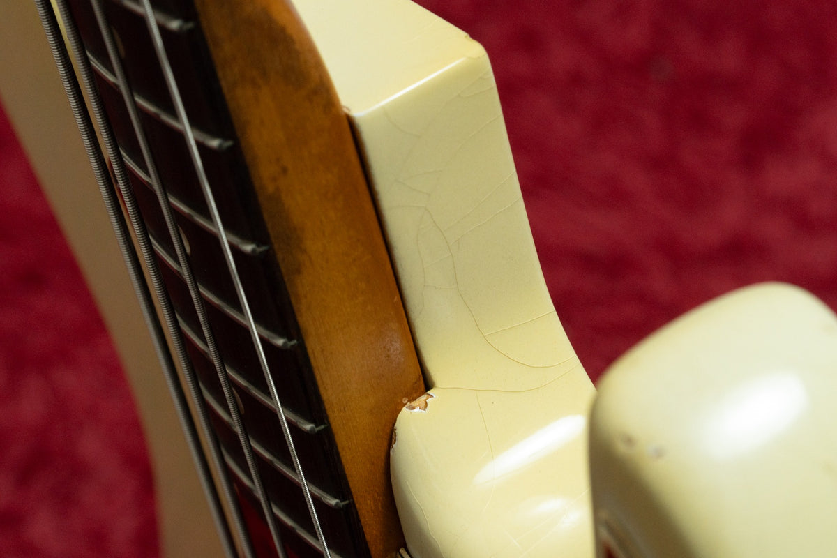【used】Fender / 1965~1966 Jazz Bass Olympic White(Body Refinish) 4.075kg #222801【GIB Yokohama】