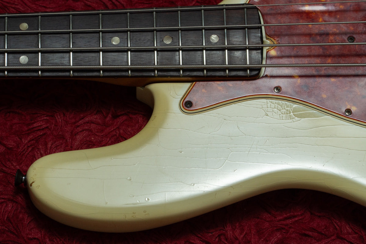 【used】Fender / 1965~1966 Jazz Bass Olympic White(Body Refinish) 4.075kg #222801【GIB Yokohama】