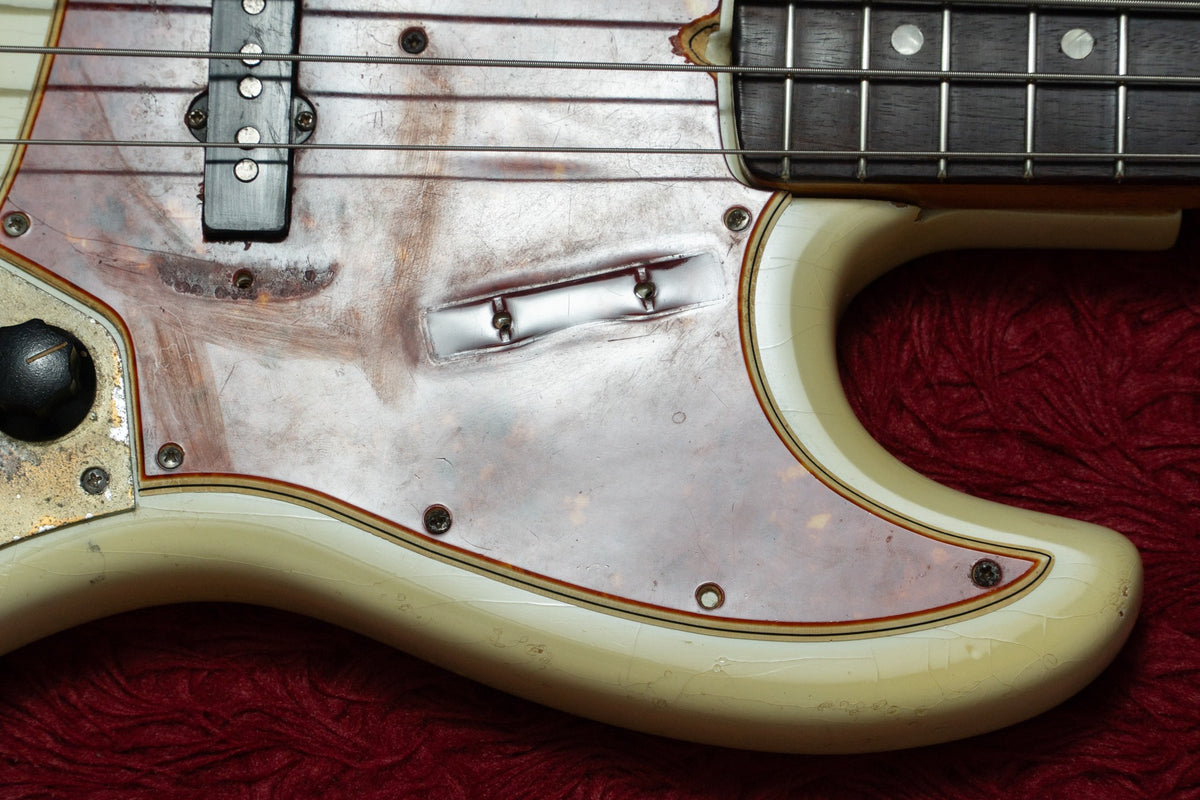 【used】Fender / 1965~1966 Jazz Bass Olympic White(Body Refinish) 4.075kg #222801【GIB Yokohama】